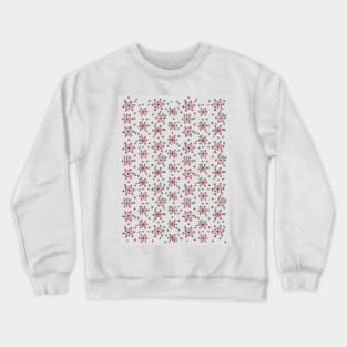 Snowflakes Pattern - Silver Grey Crewneck Sweatshirt